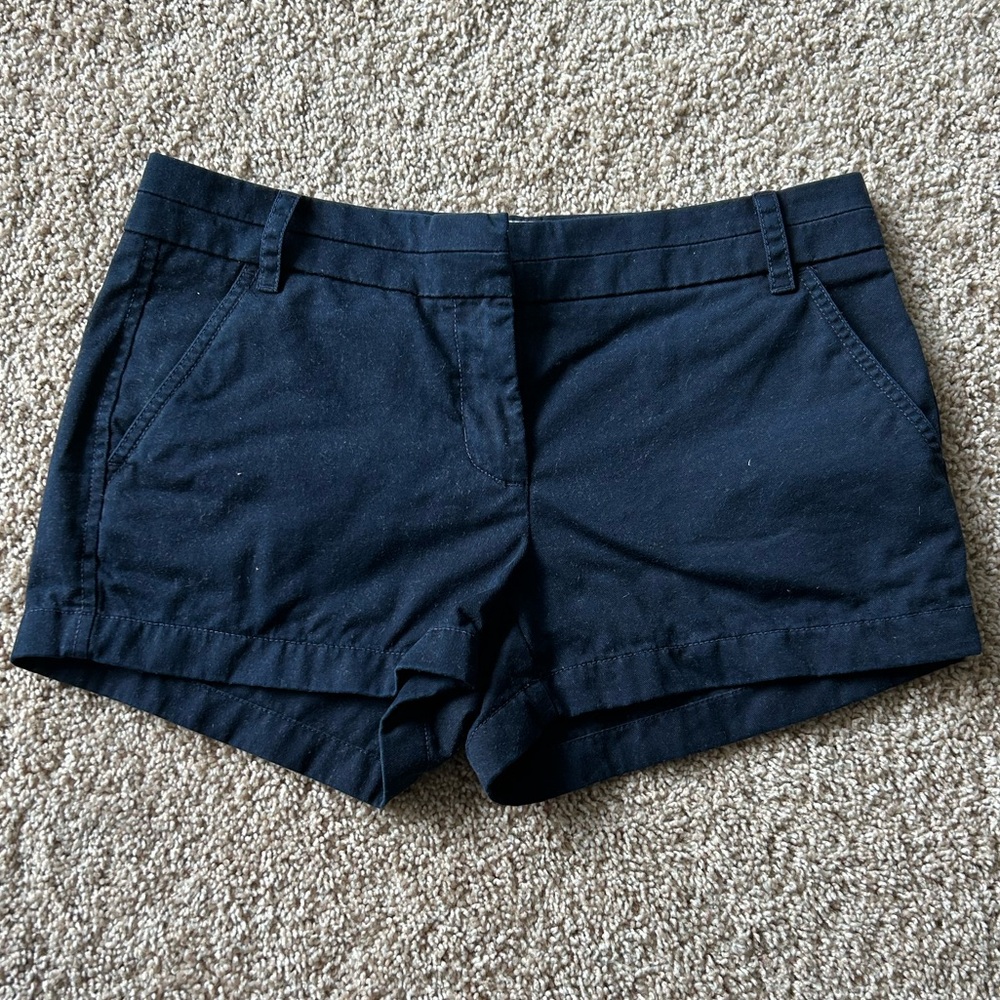 J crew chino navy shorts. Size 4. Worn once.